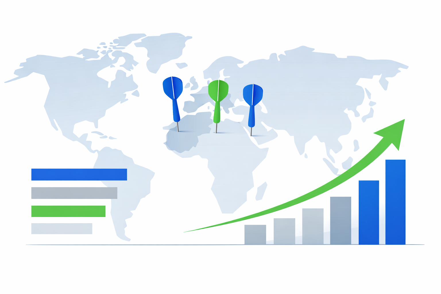 Carte mondiale de la pratique des fléchettes
